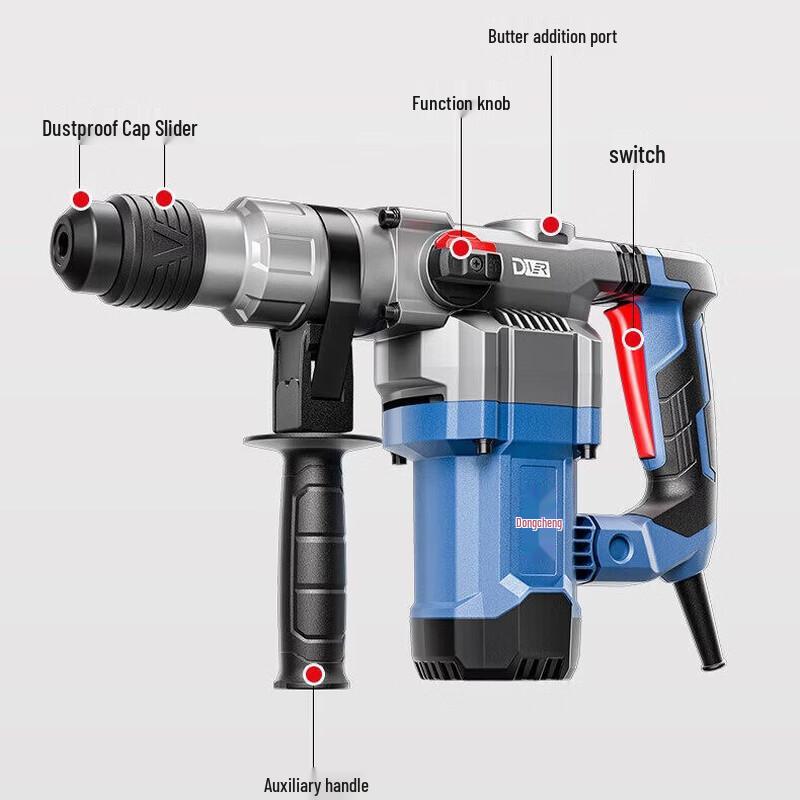 Dongcheng Multi-function Electric Hammer Drill CN Plug (adapter Included)