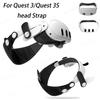 Head Strap for Meta Quest 3/Quest 3S VR Light Adjustable Comfortable Soft Wear Headset Elite Strap For Quest 3S/3 VR Accessories