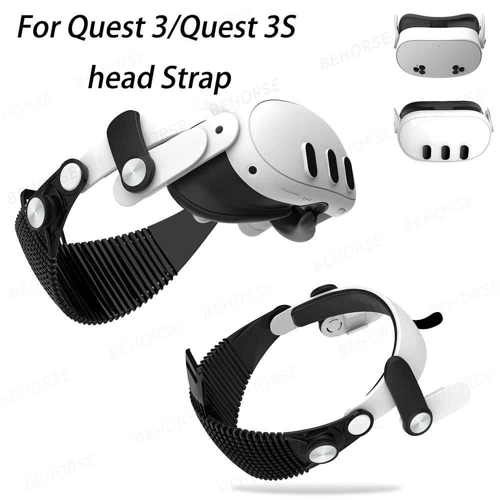 Head Strap for Meta Quest 3/Quest 3S VR Light Adjustable Comfortable Soft Wear Headset Elite Strap For Quest 3S/3 VR Accessories