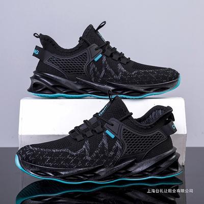 New Spring and Autumn Summer Sports and Leisure Shoes Men's Shoes Medium and Old Thin Fashion Breathable Fly-woven Mesh Shoes
