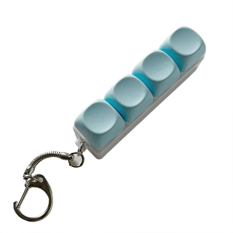 

Брелок з клавіатурою для зняття стресу Іграшка з 4/9 кнопками Розслаблююча та тиха Механічна клавіатура Легко знімати Переналаштовувати