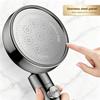 High-Pressure Matte Hand-Held Shower Head with One-Button Water Stop G1/2 Connection Multiple Spray Modes for Luxury Bathroom