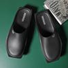 Summer Men's Thick Platform Slides Bathroom Non-Slip Sandals Casual Flip Flops Designer Shoes for Men   summer men sandals