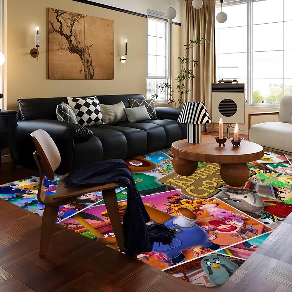A-Animal Classic C-Crossing Game Door Mat Washable Non-Slip Living Room Sofa Chairs Area Mat Kitchen Doormat Area Rug