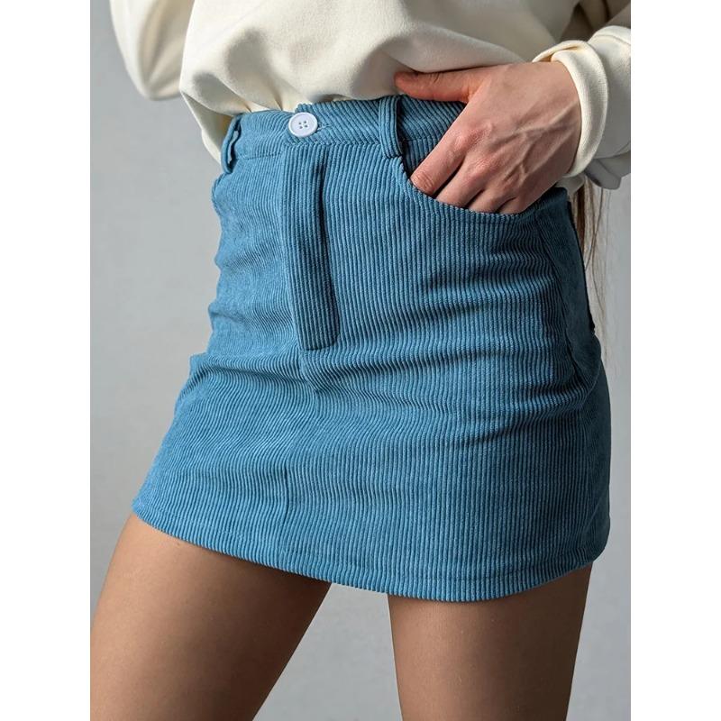 Spring Corduroy Mini Skirt Burgundy Women Brown Vintage A Line Short Skirts Short Corduroy Beige