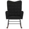 Black Velvet Rocking Chair