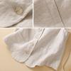 Women's Summer Cotton Linen Vest Casual Loose V-neck Sleeveless Jacket Coat Korean Style Fashion Elegant Casual Vest Top