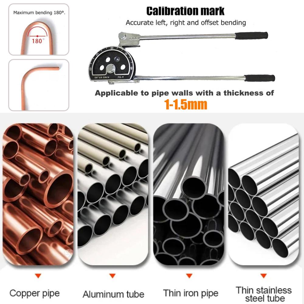 7/8'' 22mm O.D Tubing Manual Pipe Bender for Copper Tube/Aluminum Tube/Thin Iron Tube/ Thin Stainless Steel Tube