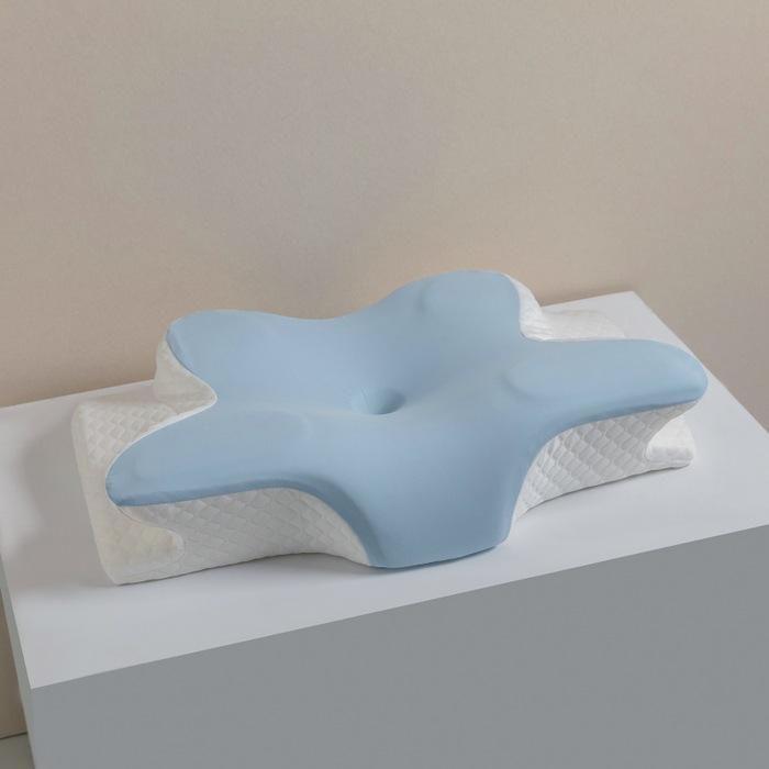 Butterfly Memory Foam Pillow - Ergonomic Horn-Shaped Traction Design for Adults