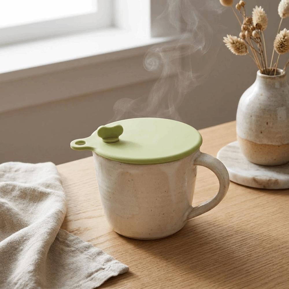 2 szt. Żaroodporna Pokrywka do Filiżanki Herbaty Elastyczna Pokrywka do Szklanki Pyłoszczelna Pokrywka Kubka Do Filiżanki Ceramicznej