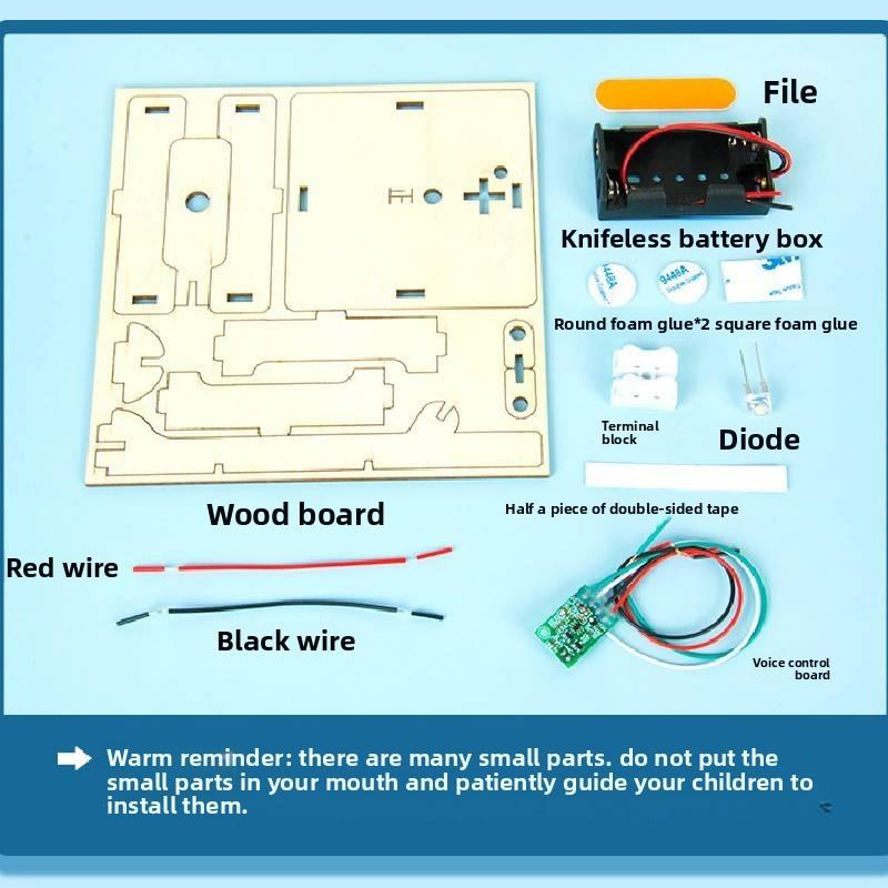 Science Diy Voiceactivated Wooden Street Light With Educational Materials For Kids