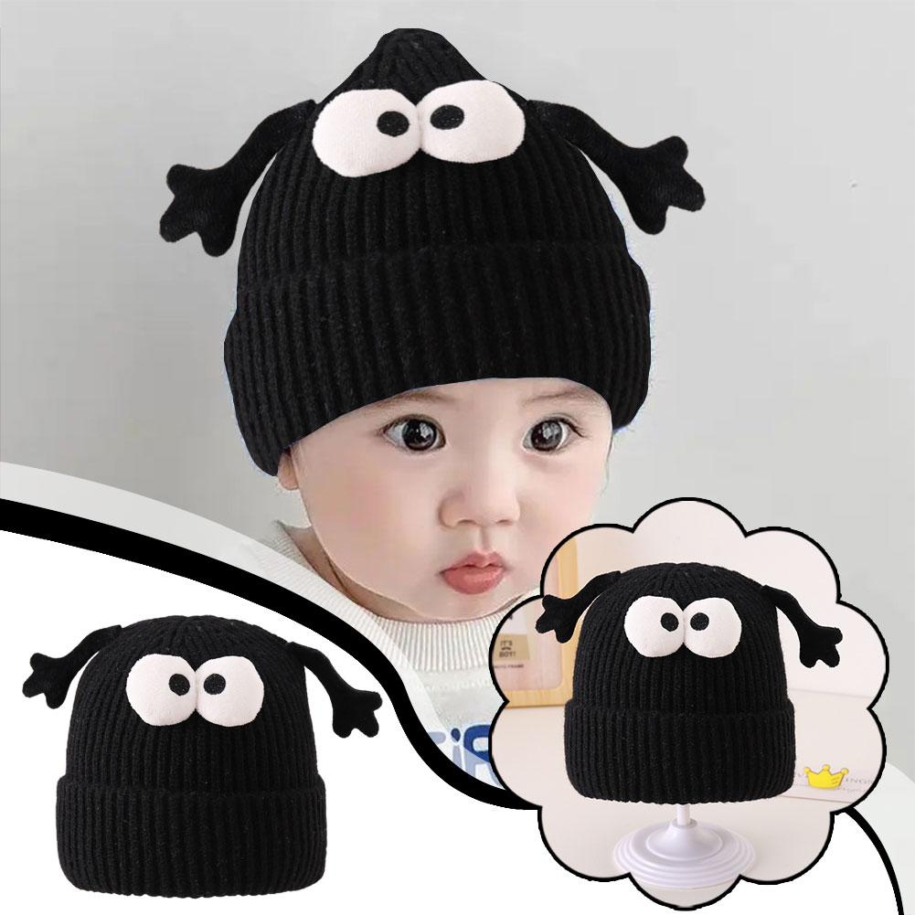 

Детские унисекс милые шапочки с рисунком глаз и рук осенние шапочки для маленьких мальчиков и девочек теплые Fashi G1I5