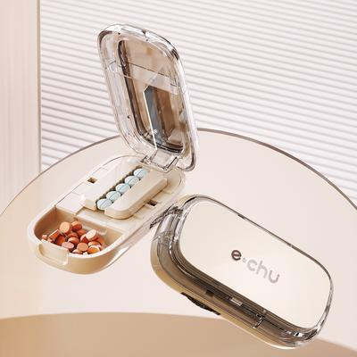 1 In 2 Pill Cutter With Storage Compartment To Separate Large And Small Pills Portable Pill Cutter For Travel And Daily Use