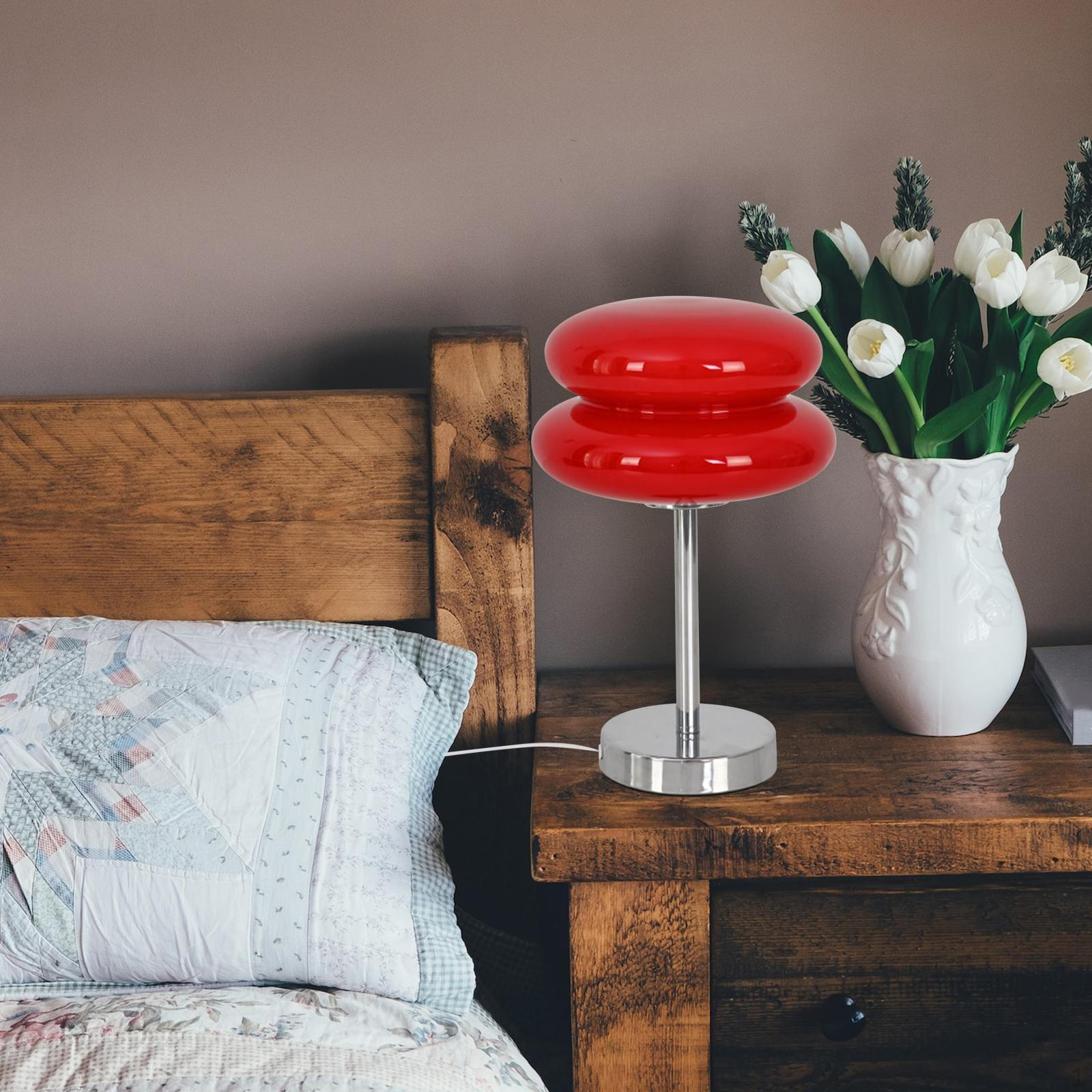 Egg Tart Lamp - Stylish Glass Table Light for Home Decor