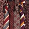 Tie Men'S Retro Dark Red British 8Cm High Sense Dress Professional Business Striped Wedding Groom Wedding Trend