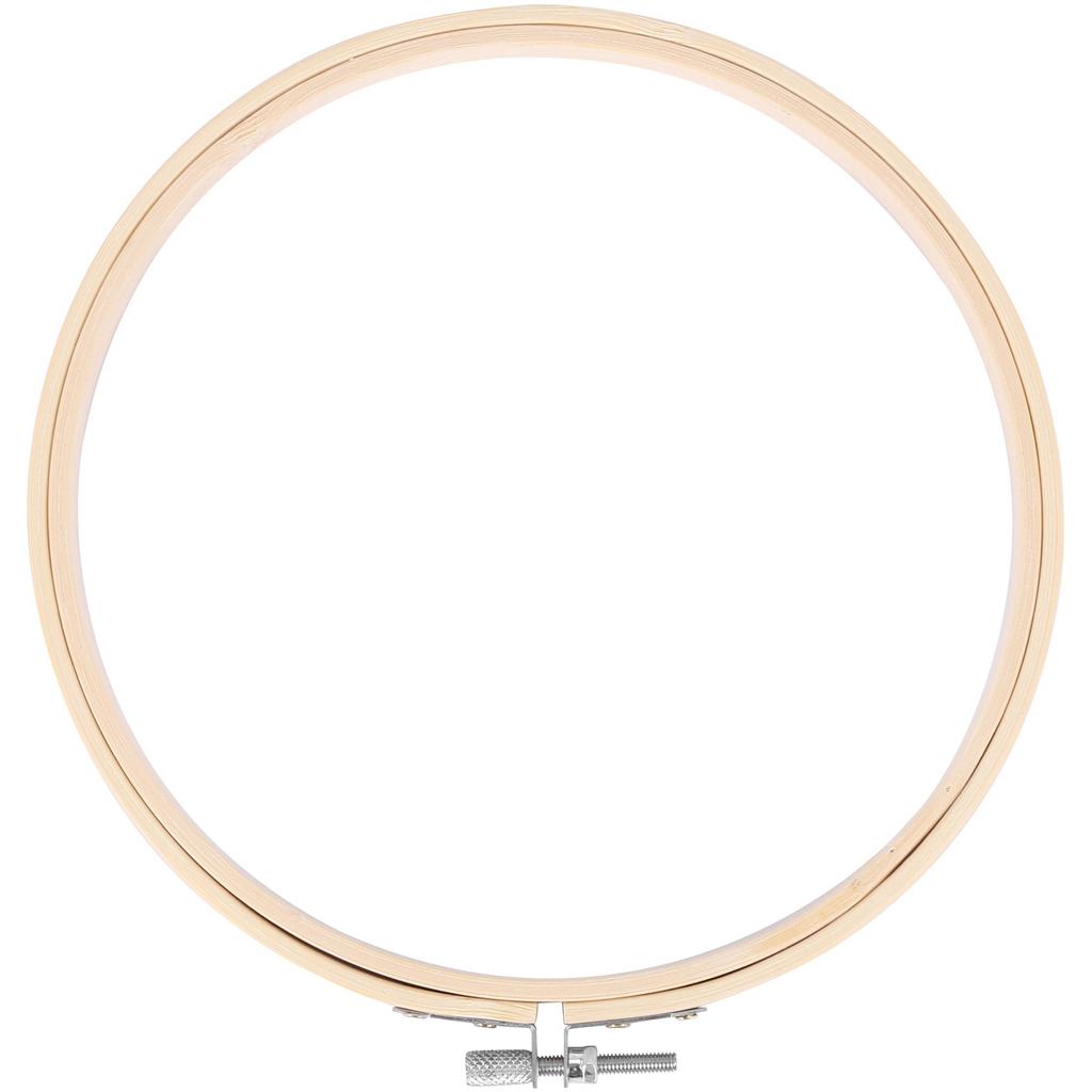 M-Modern-12 Pieces 7 Inch Wooden Embroidery Hoops Bulk Bamboo Circle Cross Stitch Hoop Round Ring For Art Craft Handy Sewing