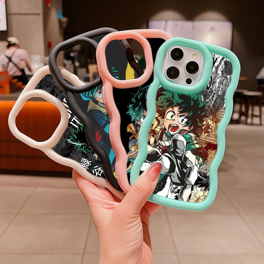 Macaron Soft TPU Phone Case for Xiaomi Poco X3 X5 X6 M6 Redmi 12C 13C Redmi Note 9 10 11 12 13 Pro 10s 11s 12s Cover Ae54 Anime My Hero Academia Art