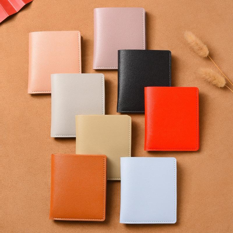 New Men's and Women's Wallets, Short High-end Fashion Students, Small Wallets, Card Bags, Simple and Ultra-thin Folding Soft Wallets