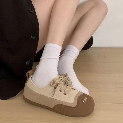 Casual Retro Commuter Versatile Flat Baseplate Shoes Women's 2025 New Spring and Autumn Lightweight Soft Sole Casual Moral Training Shoes