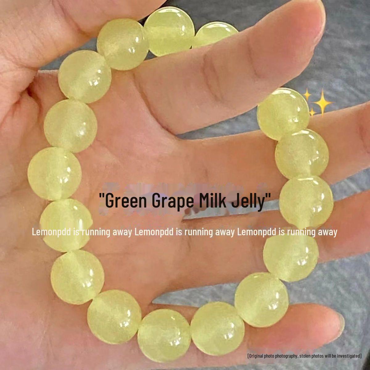 

Браслет из бисера с градиентом из ледяного белого нефрита для женщин - буддийский аксессуар для игр и медитаций null