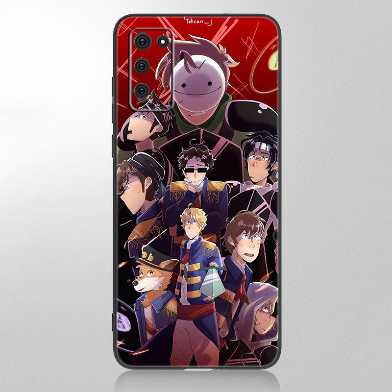 Dream Smp War Cartoon Case For Samsung Galaxy A12 A02S A22 A32 A52 A72 A71 A51 A41 A31 A21 A11 A50 A70 A10S A20S Black Cover