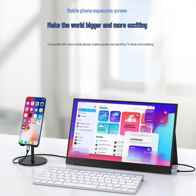 15.6" 4K Ultra HD Portable Monitor for Switch, Phone, Laptop - 16:9 External Screen Expansion