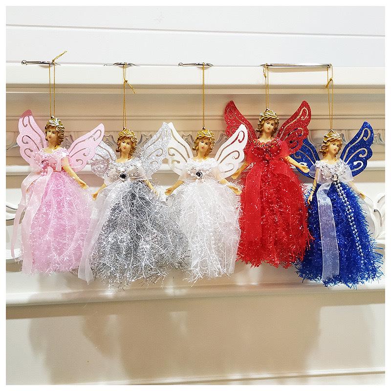 Three-Dimensional Angel Lace Ornament: Creative Christmas Tree Decoration.