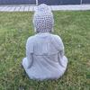 Figurine Bouddha de Jardin Statue Bouddha Décoration Argile Pour le Jardin 52 Cm Grand