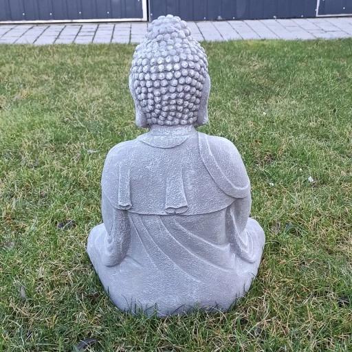 Figurine Bouddha de Jardin Statue Bouddha Décoration Argile Pour le Jardin 52 Cm Grand