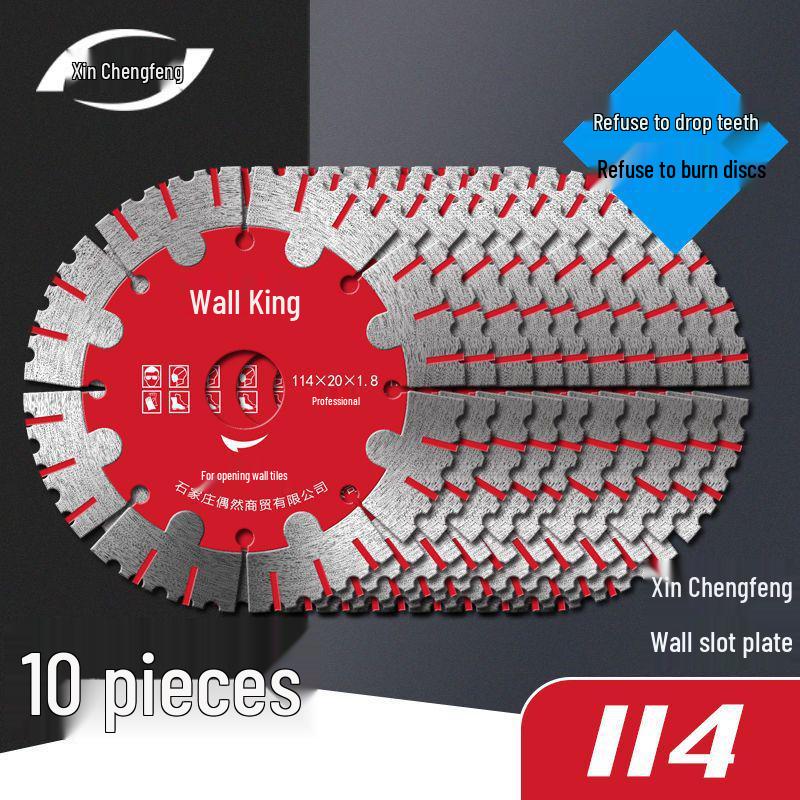 Xinchengfeng Diamond Saw Blades: 10-Piece Set for Concrete and Rebar Cutting