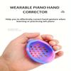 1pair Vibration Wearable Piano Hand Corrector Piano Hand Silicone Orthotics Piano Gesture Corrector Piano Beginner Hand Type Aid Grip Strength Trainer