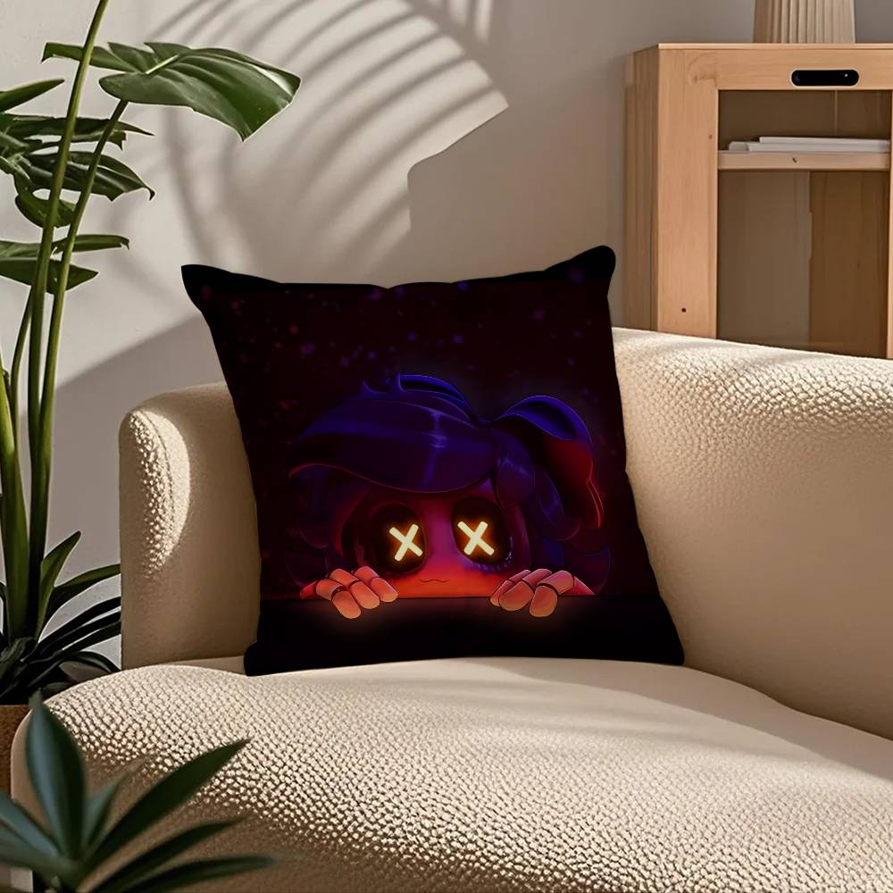 ANIME m-Murder d-Drones Kissenbezug Komfort Sofa Bett Seidig elegant Verdeckter Reißverschluss Benutzerdefinierte Dekorative Kissenhülle
