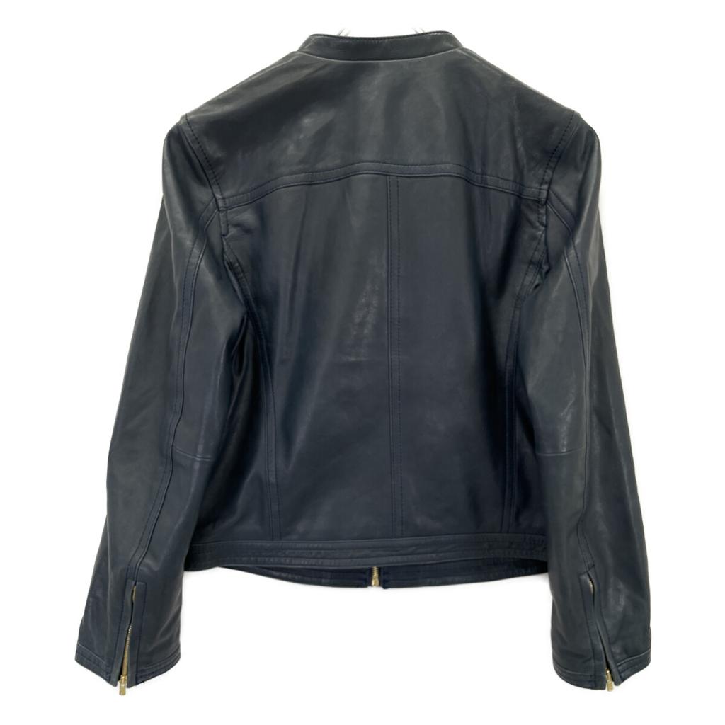 TOMORROWLAND [Collection] 2011 Navy Lamb Leather Zip-Up Blouson Jacket 40 NavyUsed