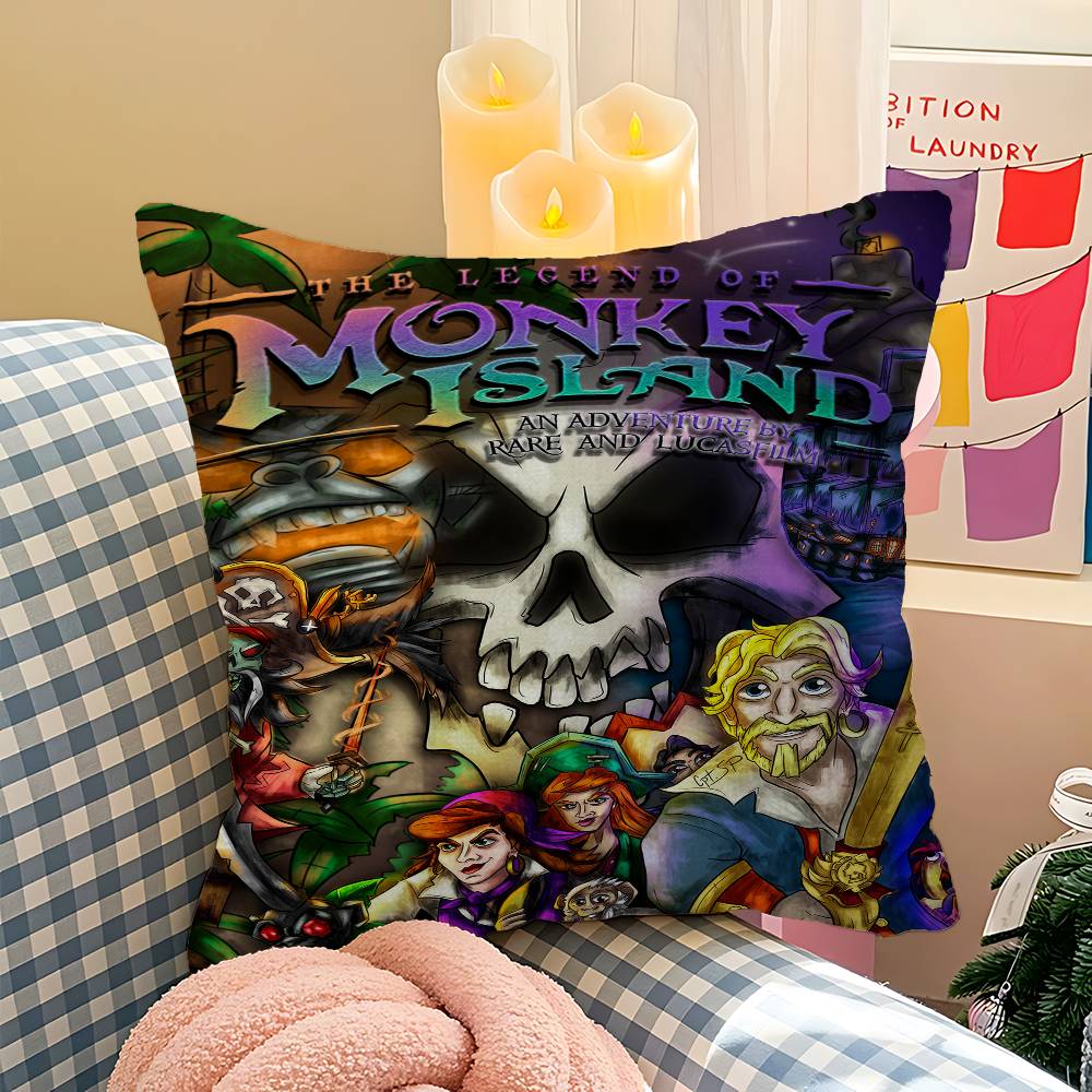 Classic Game The Secret Of Monkey Island Pillow Cover Design Cushion Cover Decor Holiday Decorati