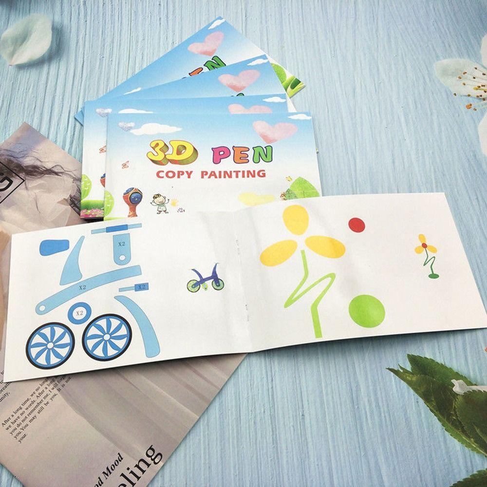 Toys Kid Gifts 3D Pen Tool Template 3D Printing Album Paper Book Accessories Drawing Stencils