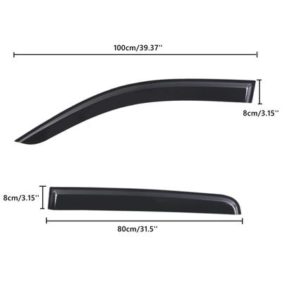Deflectoare Geamuri Laterale Auto Scut de Vreme Exterior Parasolare Deflectoare Geamuri Pentru Toyota Hilux 2005-2015
