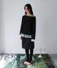 RUBATI Sofia Boat Neck Frill Lace Long Sleeve T-Shirt_Black