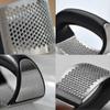 Stainless Steel Garlic Press Manual Garlic Grinder Grater Ginger Press Kitchen Accessories(black)