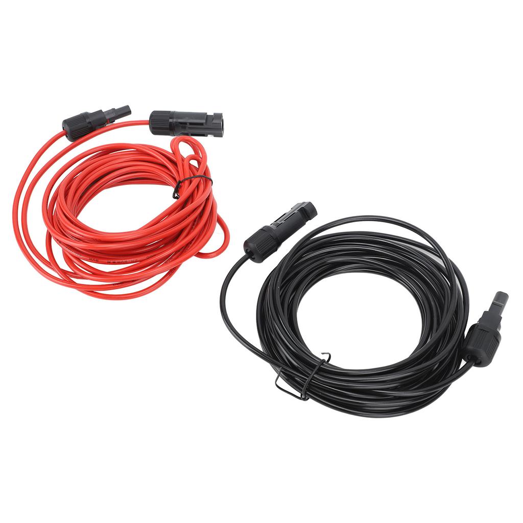 6m Solarkabel Solarverlängerungskabel 2,5mm2 12AWG Photovoltaikkabel für Zuhause Geschäft Wohnmobil Rot