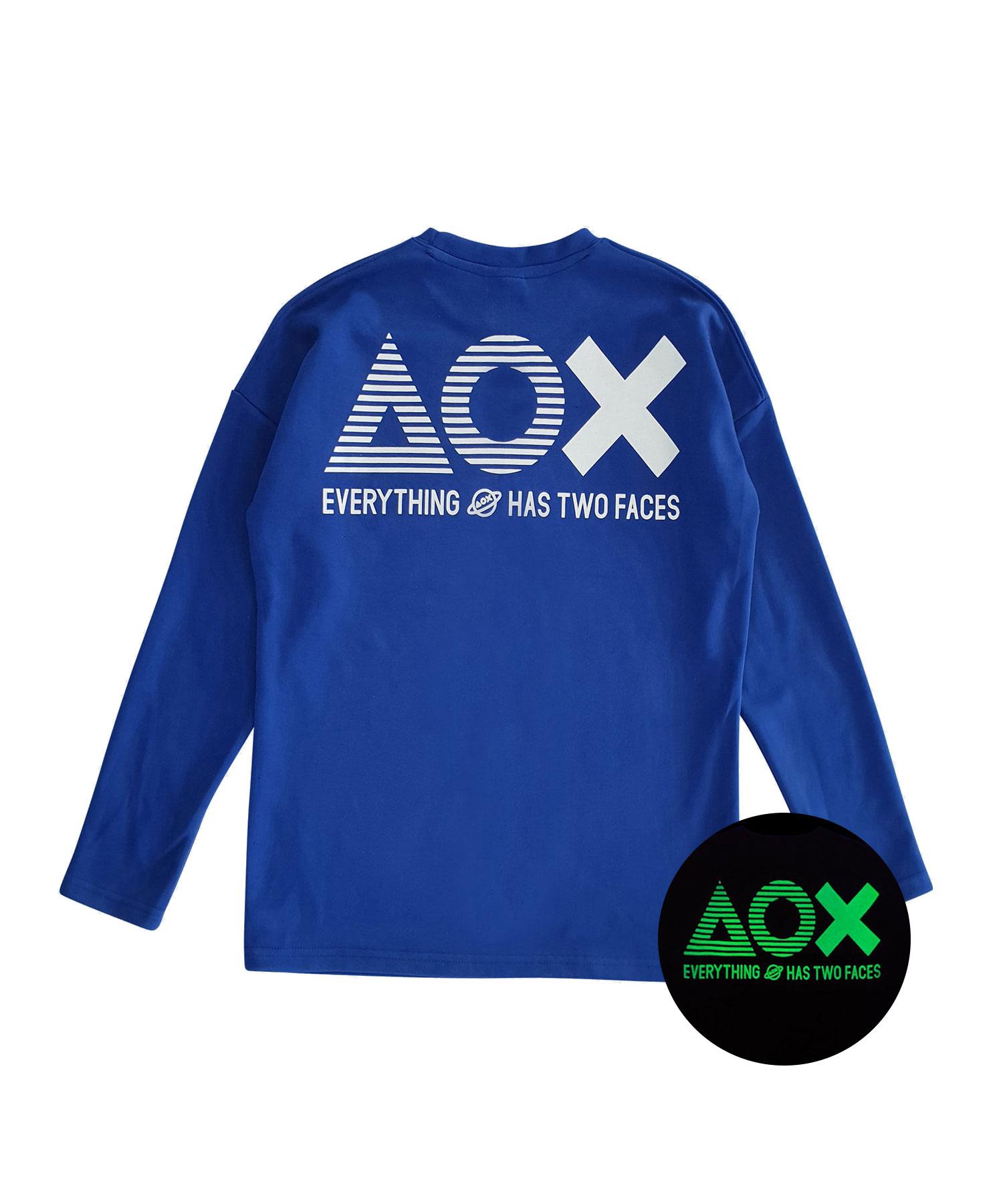 Aox Big Logo T-Shirt (Blue) Blue/L