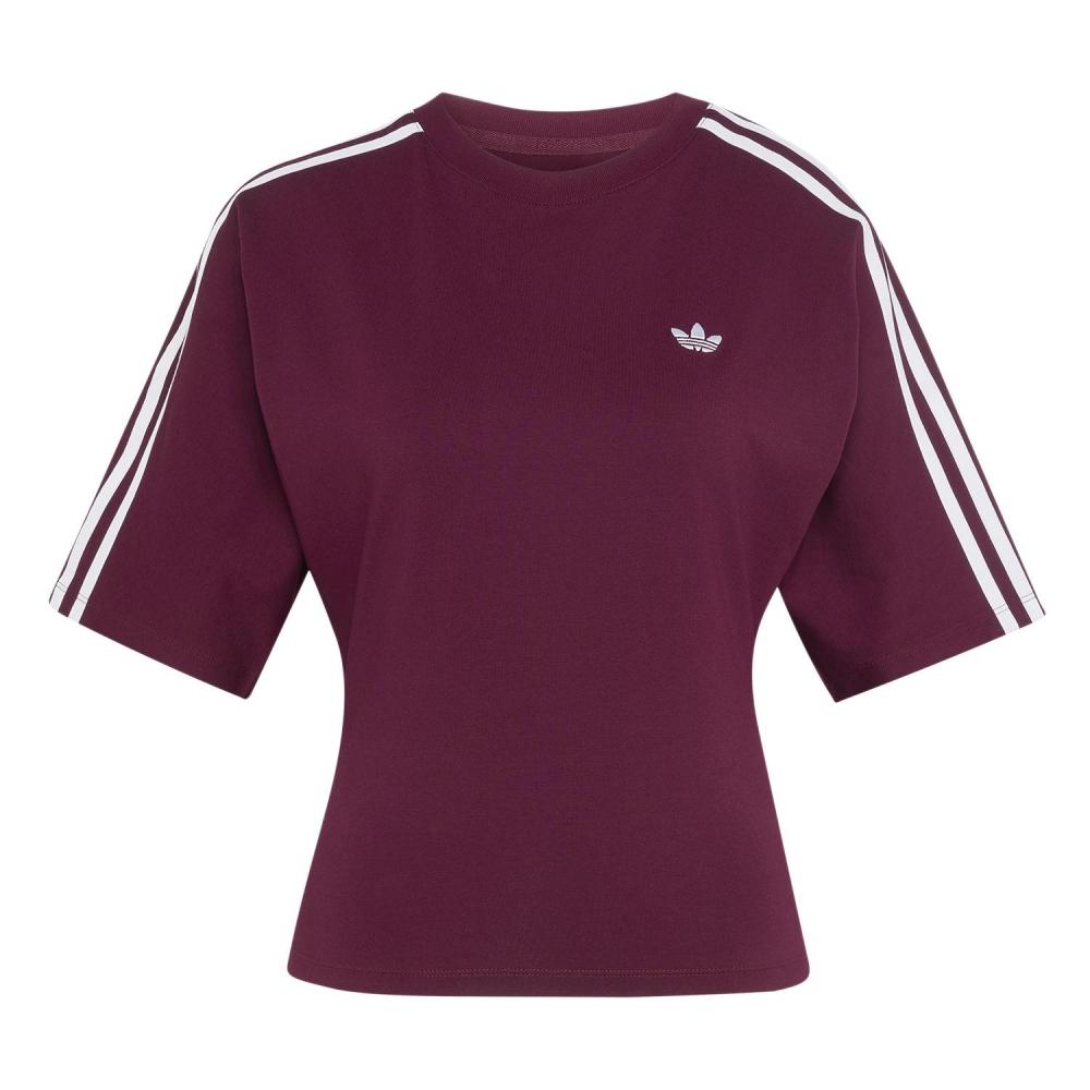 adidas W Slim Ss Tee Adilenium  Ky5092 Maroon