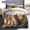 Cougar Pattern Bedding Home Decoration Birthday Gift (1 * duvet cover + 2 * pillowcase, without core)