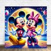 Mickey and Minnie Good Night Under The Moon Theme Diamond Painting New Full Diamond Children's Handmade DIY Diamond Embroidery Material Package