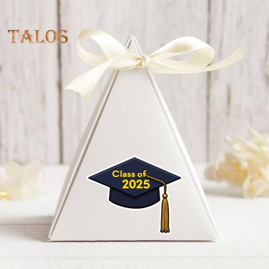 10/30/50 Teile/beutel Klasse von 2025 Graduierung Saison Aufkleber Starke Kleberücken Beschichtete Papier Senioren Schule Aufkleber