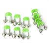 Oem 10pcs Green Metal Ring Bite Indicator For Fishing Rod Outdoor Accessory With Bell Clamp And Tip Clip Lot Of Bite Alarms