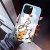 Cartoon Fat Tiger Phone Case For iPhone 17 Air 16 15 Pro Max 14 Plus 13 Mini 12 11 Cover 7 8 SE Silicone Shell Print Fundas 17 A