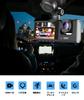 Car Dashcam with 3 and Interior Compact design with 1080P panoramic simultaneous night overwrite loop HDR image bright automatic emergency parking