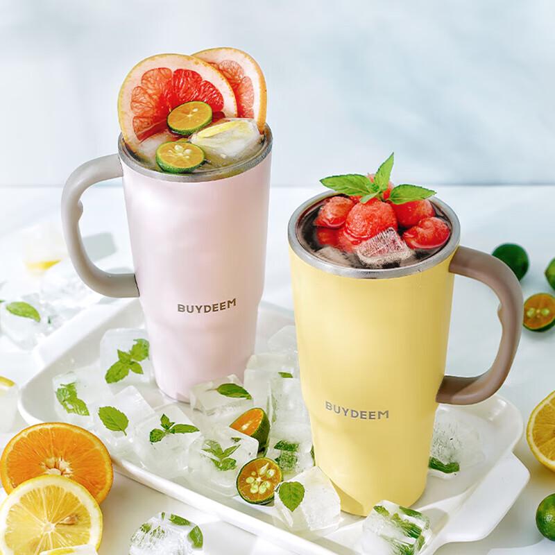 Buydeem Jumbo Stainless Steel Insulated Straw Tumbler