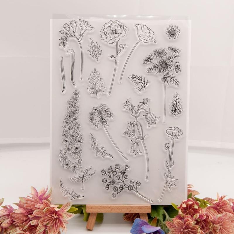 Various Flowers Silicone Clear Seal Stamp DIY Scrapbooking Embossing Photo Album Decorative Paper Card Craft Stamps Top Sale