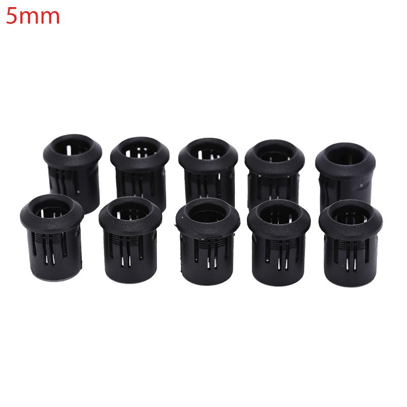 10pcs Plastic Lamp LED Diode Holder Black Clip Socket Mount 3mm/5mm/8mm.